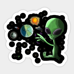 Alien Sticker